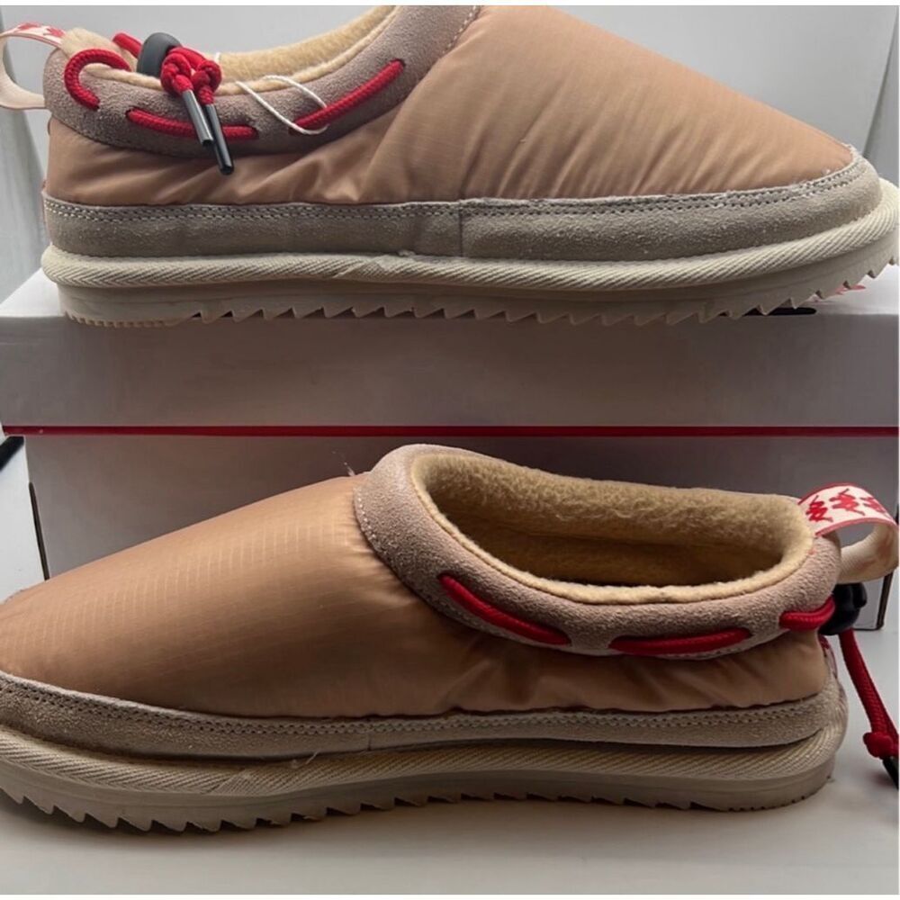 Kappa 222 Banda Mule Slippers‎ Hazelnut Eggnog Red Mule Slippers Men 7 NWB